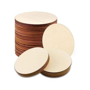 WLIANG 25 círculos de madera de 4 pulgadas círculos de
