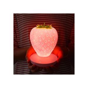 Luz nocturna de fresa para niños lámpara LED de fresa de_1