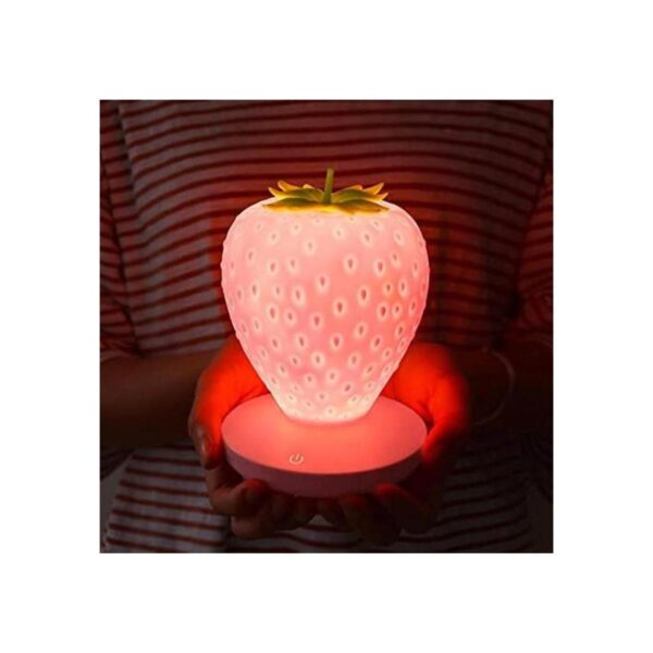 Luz nocturna de fresa para niños lámpara LED de fresa de_1