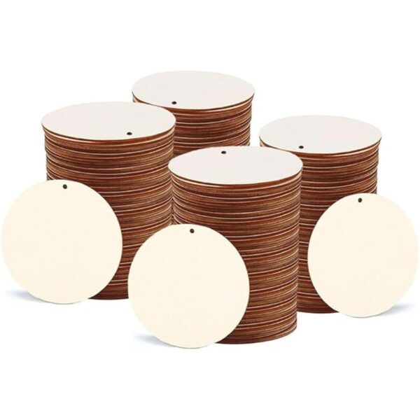 WLIANG 100 etiquetas de madera de 2 pulgadas sin acabar_1
