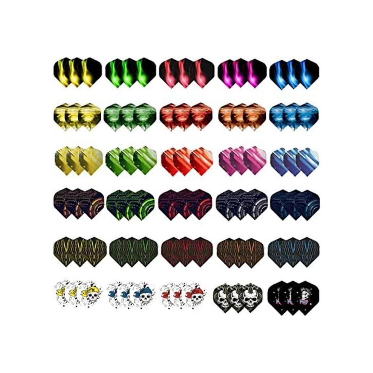 WLHGH Dart Flights 6 estilos 30 juegos 90 piezas