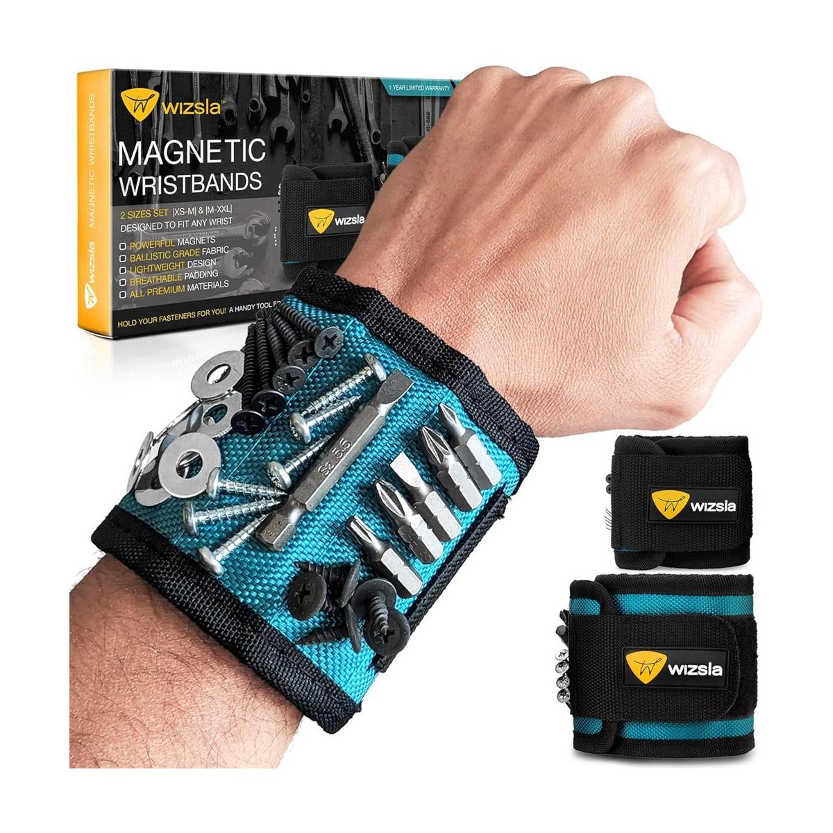 Wizsla Pulsera magnética para guardar tornillos