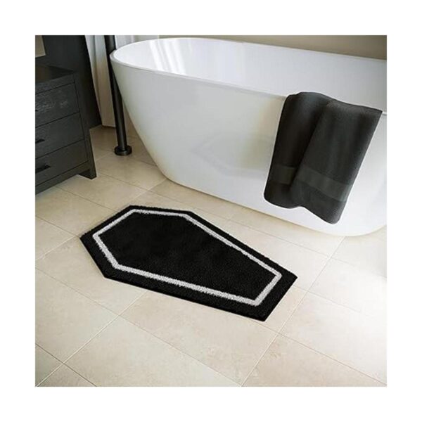 Tapete de baño de ataúd para Halloween decoración gótica_2