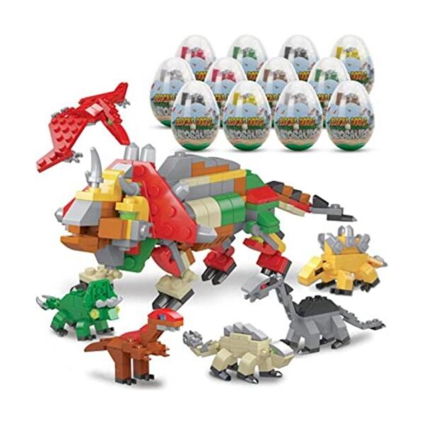 Huevos de Pascua rellenos con bloques de construcción de_1
