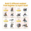 WISHKY TOYS STEM Juguetes de robot solar 12 en 1 kit de_3