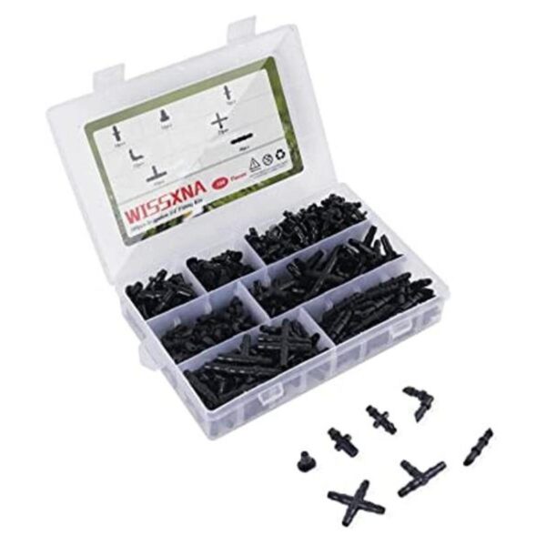 WISSXNA Kit de 300 conectores de púas para riego por_1