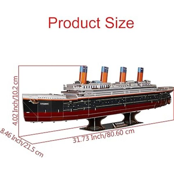 WISESTAR 32.2 pulgadas de largo Titanic Rompecabezas 3D_2
