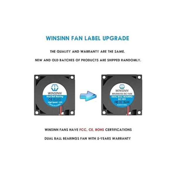 WINSINN Ventilador de ventilador CC de 1.575 in 24 V_3