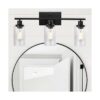 WINSHEN Lámpara de pared con 3 luces color negro mate para_3