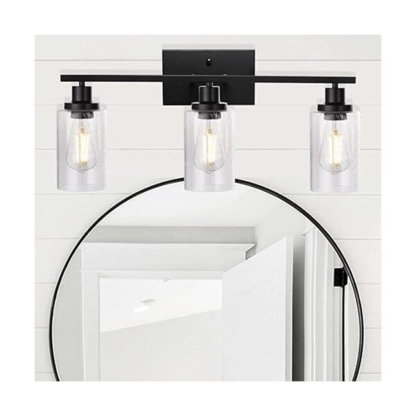 WINSHEN Lámpara de pared con 3 luces color negro mate para_3