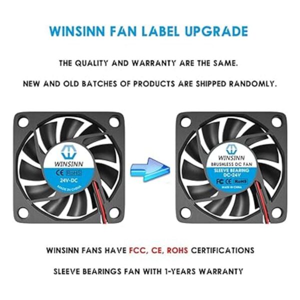 WINSINN Ventilador DC de 2.362 in 24 V 6010 sin_3