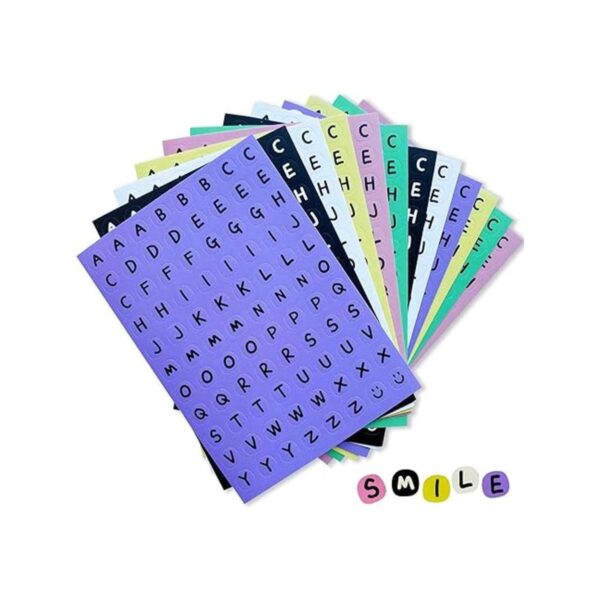 WINORDA 12 hojas de calcomanías decorativas de letras