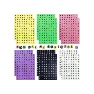 WINORDA 12 hojas de calcomanías decorativas de letras