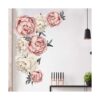 Calcomanías de pared de flores de peonía calcomanías de