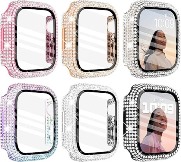 Wingle Paquete de 6 fundas compatibles con Apple Watch_1
