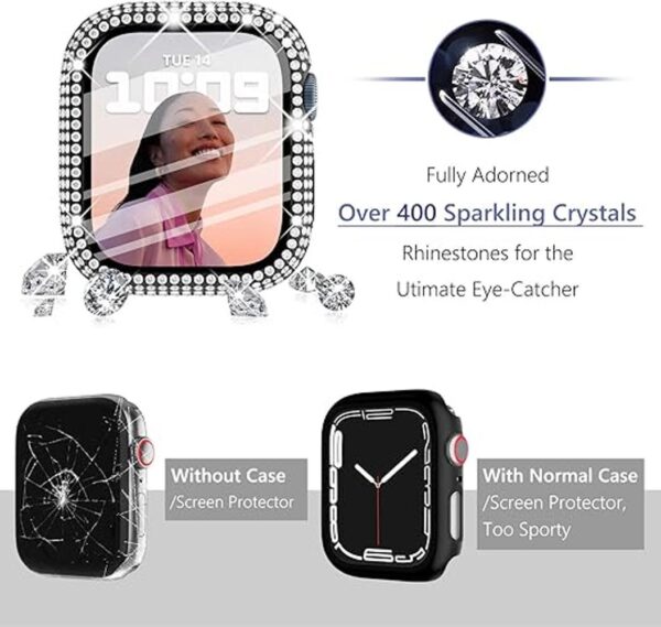 Wingle Paquete de 6 fundas compatibles con Apple Watch_2