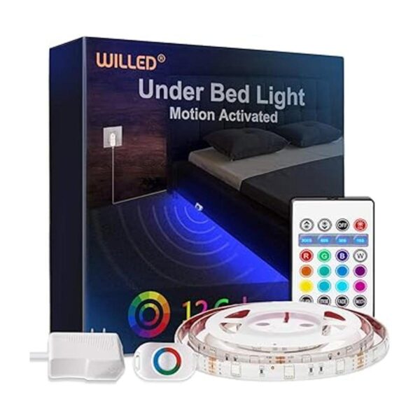 Luz para debajo de la cama tira LED RGB que cambia de_1