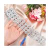 4 rollos de 8 yardas con forma de flor de diamantes de