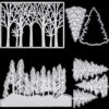 4 troqueles de metal para árbol de Navidad troqueles de