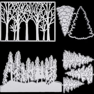 4 troqueles de metal para árbol de Navidad troqueles de