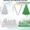 4 troqueles de metal para árbol de Navidad troqueles de