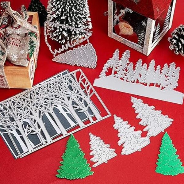 4 troqueles de metal para árbol de Navidad troqueles de