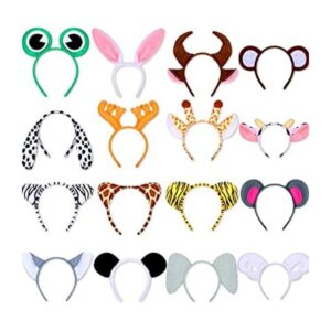 16 diademas de animales recuerdos de fiesta de safari en_1