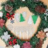 4 troqueles de metal para árbol de Navidad troqueles de