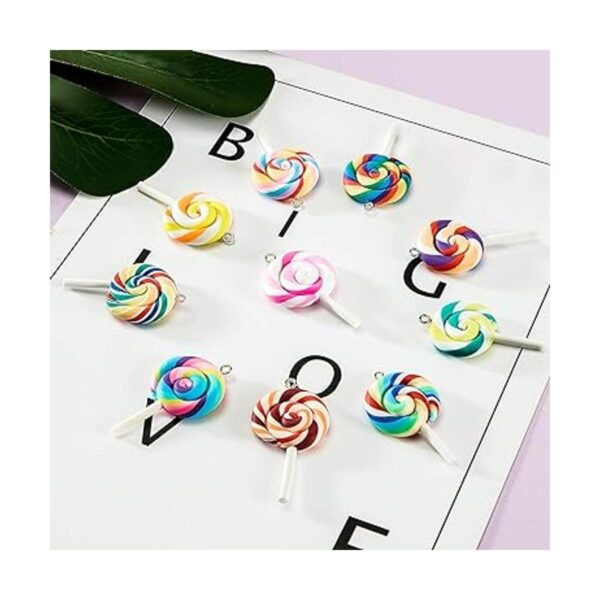 WILLBOND 30 dijes coloridos para piruletas de arcilla
