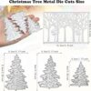 4 troqueles de metal para árbol de Navidad troqueles de