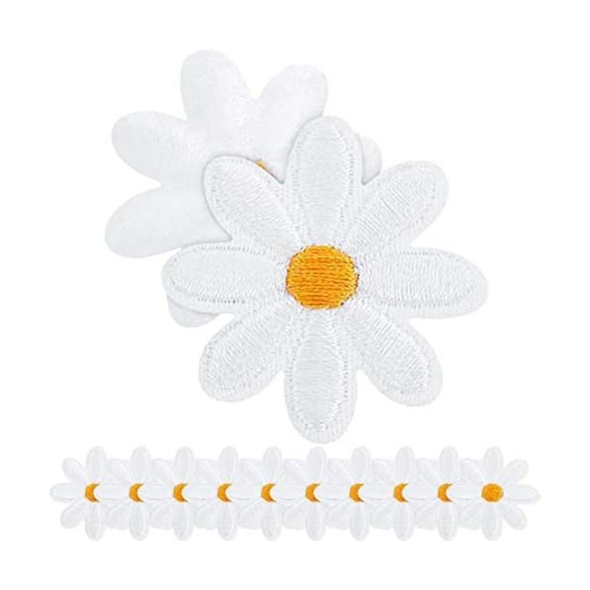 Parche de flores de margaritas parches termoadhesivos