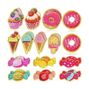 28 parches autoadhesivos de chenilla para cupcakes