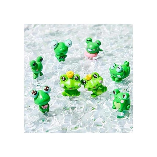 Lindas figuras en miniatura de rana de jardín adornos de