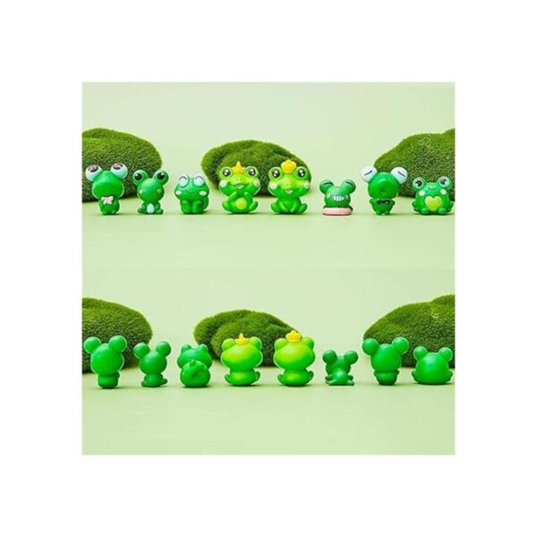 Lindas figuras en miniatura de rana de jardín adornos de