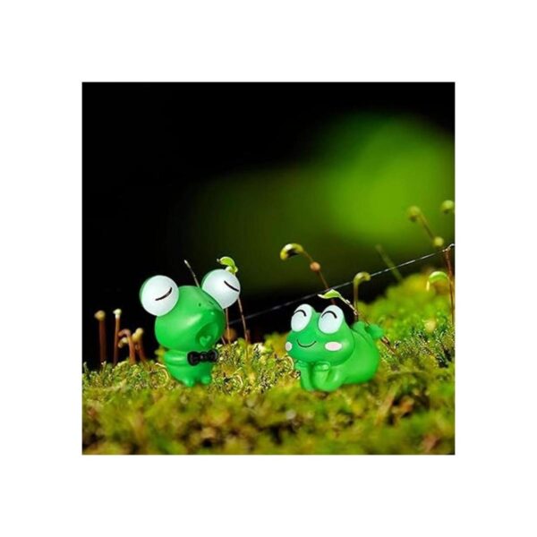 Lindas figuras en miniatura de rana de jardín adornos de