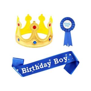 Juego de accesorios para fiesta de cumpleaños con corona_1