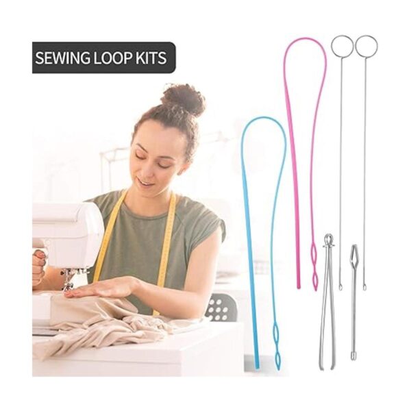 Kit de 6 lazos de costura incluye gancho giratorio de