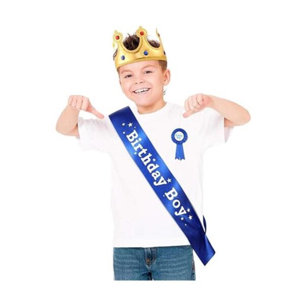 Juego de accesorios para fiesta de cumpleaños con corona_3
