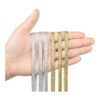 WILLBOND 2 rollos de bandas elásticas plateadas y doradas