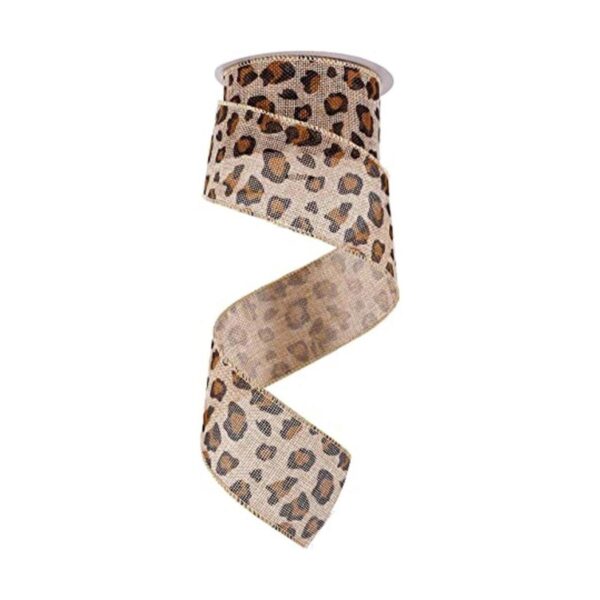 Cinta de arpillera de leopardo de 10 yardas x 2.5 pulgadas