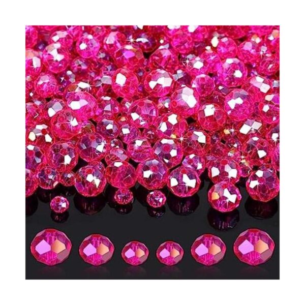 WILLBOND 600 cuentas facetadas de cristal Rondelle cuentas