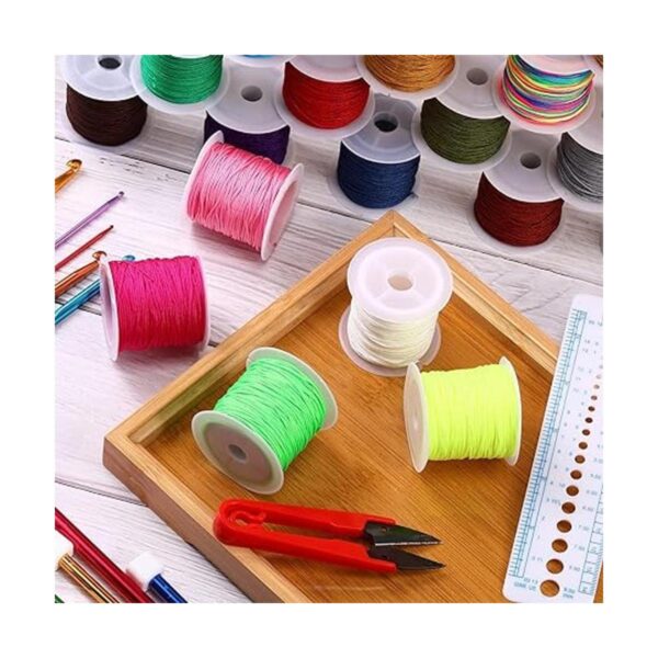 30 rollos de 30 colores de 0.031 in de cuerda de nailon