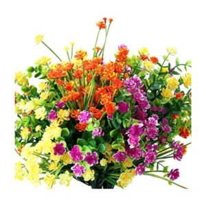 12 piezas de flores sintéticas para decoración de otoño al