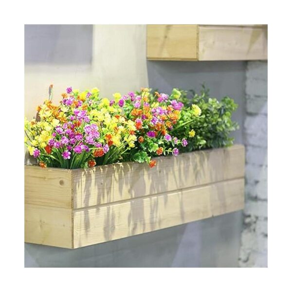 12 piezas de flores sintéticas para decoración de otoño al