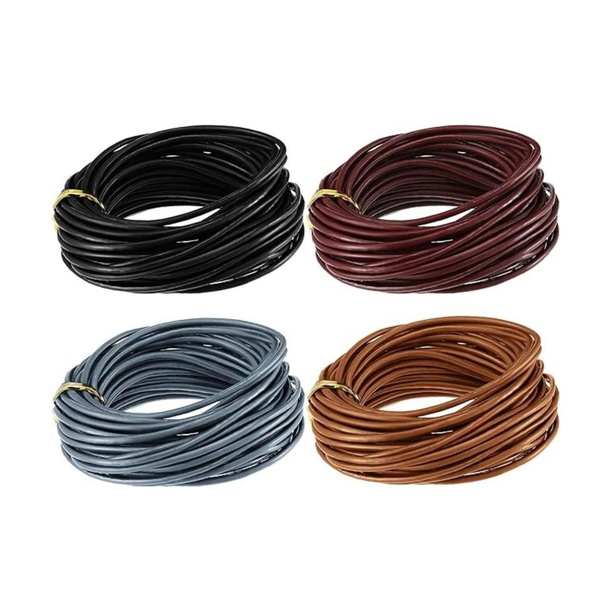 WILLBOND Cuerdas de cuero de 78.7 ft de ancho de 0.079 in