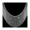 2 yardas con diamantes de imitación de flecos cadena de_1