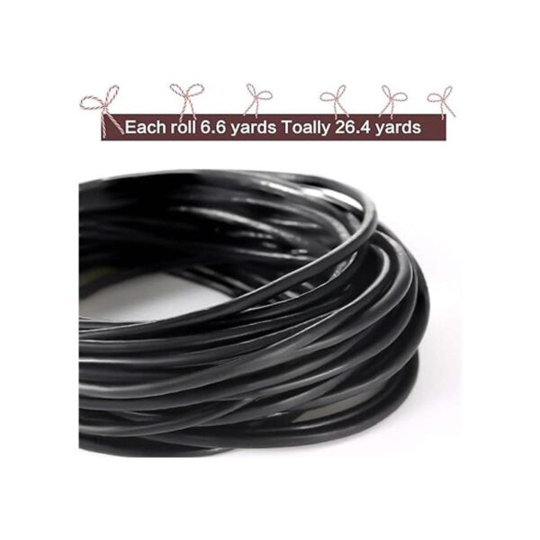 WILLBOND Cuerdas de cuero de 78.7 ft de ancho de 0.079 in