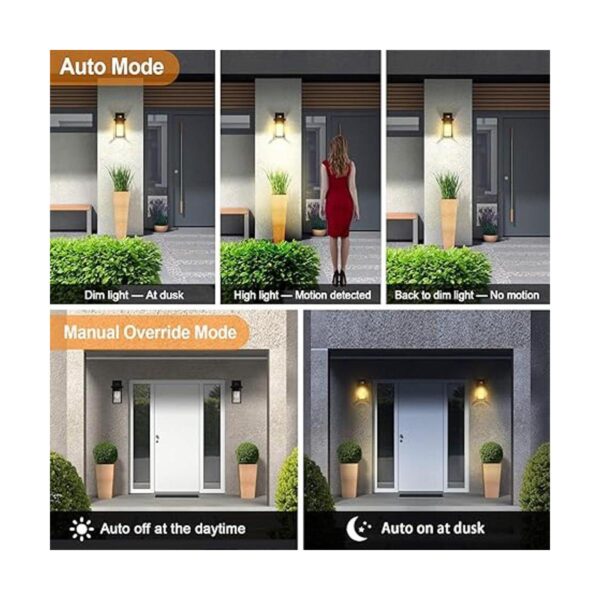 Luces de pared con sensor de movimiento para exteriores_3