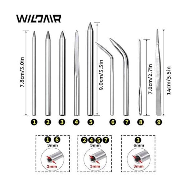 WILDAIR Herramientas de nudo FID Paracord FID Set 12