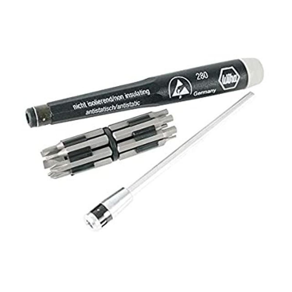 Wiha 75095 Juego de micro brocas con asas seguras ESD